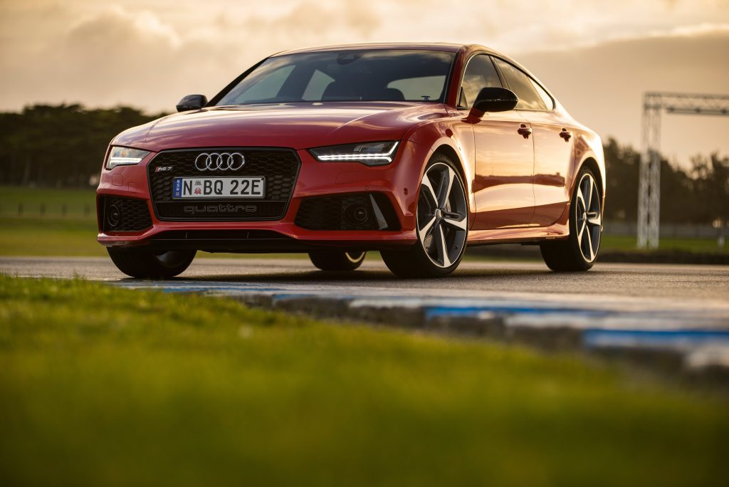 Audi RS7 Sportback will hit 100kmh in 3.9-seconds, but weights in at $242,000. Audi RS7 Sportback will hit 100kmh in 3.9-seconds, but weights in at $242,000.